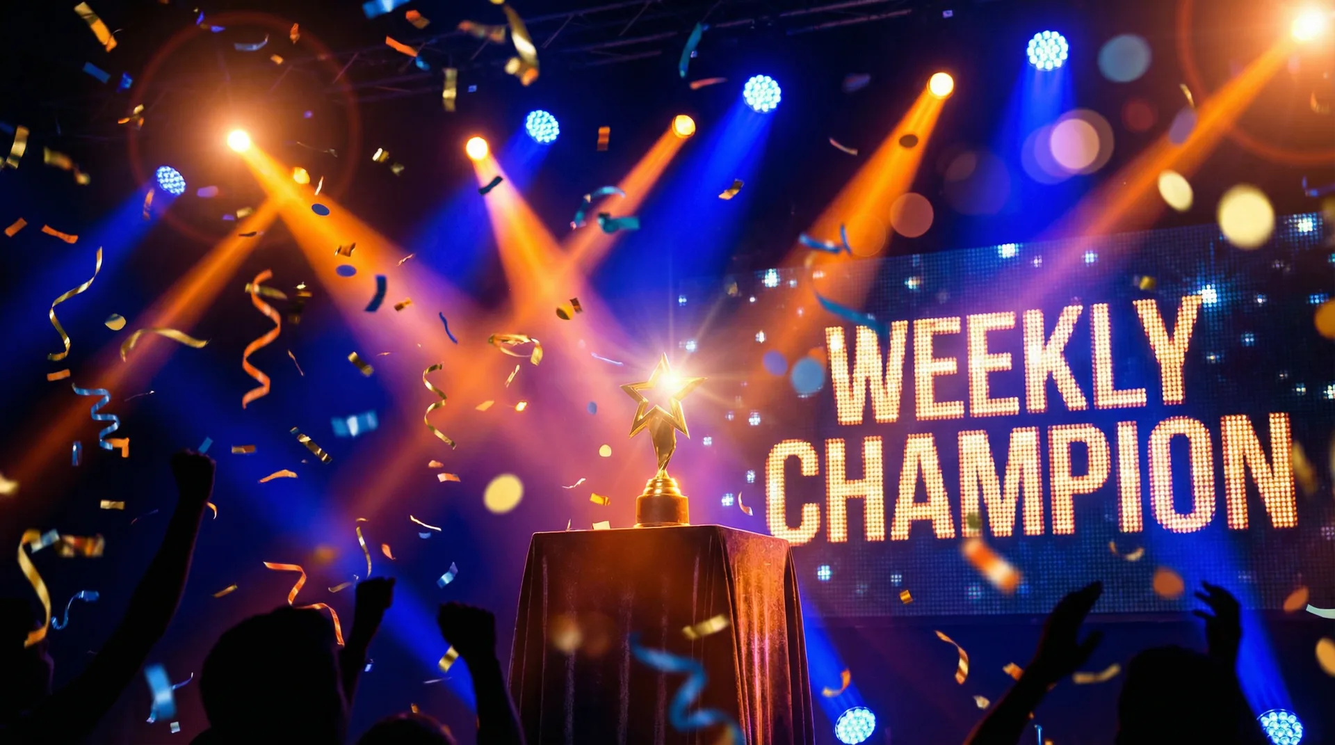 吃瓜大赛 本周冠军颁奖典礼现场